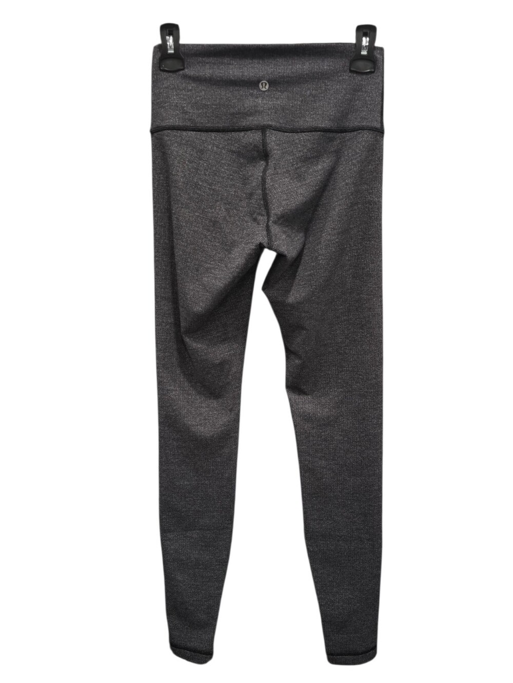 Lululemon Size 6 Heathered Charcoal Black High Rise Leggings Athleisure Yoga